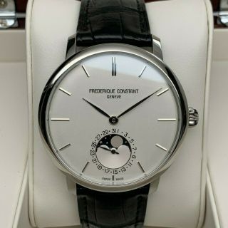 Frederique Constant Manufacture Slimline Moonphase Swiss Watch Fc705x4s4/5/6 - Nr
