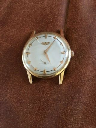Vintage Longines 18k Solid Yellow Gold Watch Mechanical Cal.  30l 36 Mm