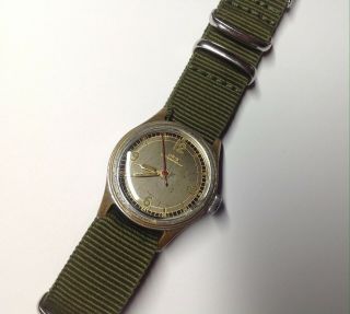Vintage Gents Oris 292 Ew Military Style Mechanical Wrist Watch Ticking Well -