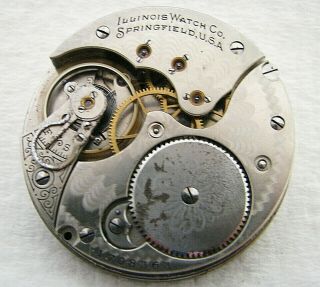 Antique 16s Illinois Grade 172 11j Hunter Pocket Watch Movement Parts