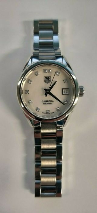 Authentic Tag Heuer Carrera Ladies Automatic Watch Model War2414 - 2 Near Perfect
