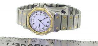 Cartier Santos elegant high fashion SS/18K gold automatic midsize ladies watch 5