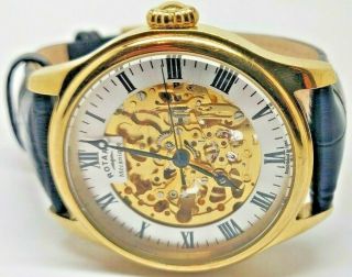 Mens Rotary Mecanique Skeleton Automatic Watch Gs02941/03 (500d)