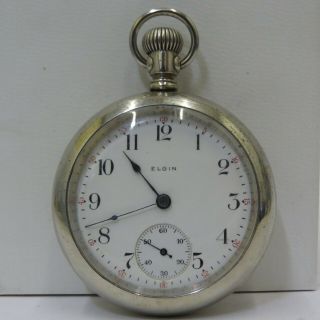 Vintage 1911 Elgin Pocketwatch - Sz 18 - Grd.  294 - 7j - Not Functional