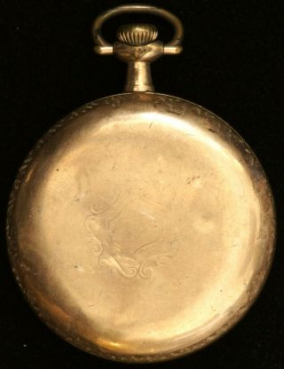 1906 Elgin Pocketwatch Grade 339 Model 6 16s 17j Open Face FOR PARTS/AS - IS B1227 2