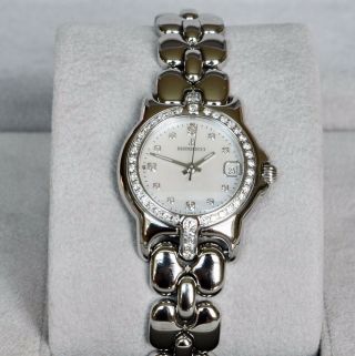 Bertolucci Diamond Vir Mini Mother Of Pearl Watch - Women 