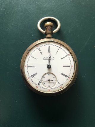 Antique Illinois Watch Company Pocket Watch 1890s Newport Pa Perry County Rare