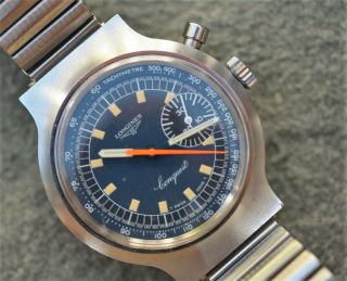 Longines Admiral One Button Chronograph Munich Olympic Games 1972 Stainless