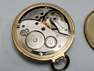 Vintage Elgin Deluxe Pocket Watch 10 size 17 jewels 10K gold filled case RUNS 7