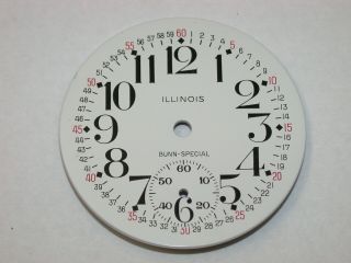 Illinois Bunn Special Montgomery 18 Size Pocket Watch Dial.  149a