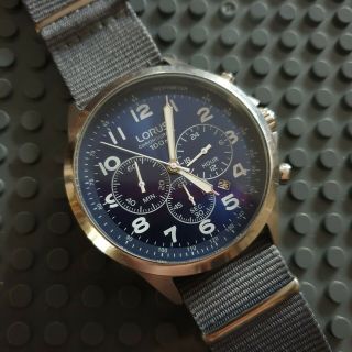Lorus Gents Nato Style Chronograph Strap Watch Vd53 - X252 Stock109