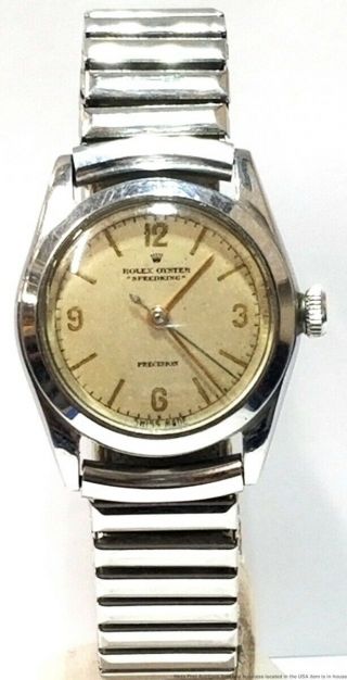 4220 Rolex Oyster Speed King Precision Sweep Second Orig Dial Running Strong