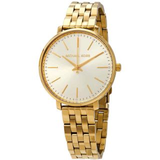 Nwt Michael Kors Pyper Crystal Gold - Tone Dial Ladies Watch Mk3898 Msrp $195