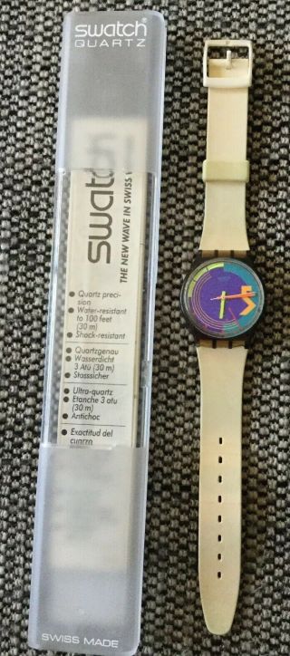 Swatch Watch Stormy Weat Vintage 80’s With Case 2