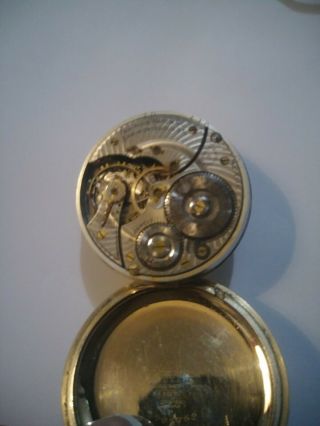 1922 Illinois Pocket Watch.  Nickel Grade 806.  16s 21j Open - face.  Non 3