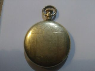 1922 Illinois Pocket Watch.  Nickel Grade 806.  16s 21j Open - face.  Non 5