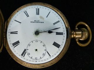 Antique Kayworcester 7 Jewels Gold Filled Pocket Watch