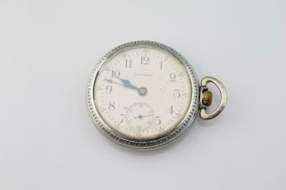 1907 Waltham 16s 17j Open Face Case Base Metal Pocket Watch