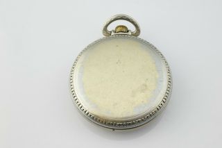 1907 Waltham 16s 17j Open Face Case Base Metal Pocket Watch 4