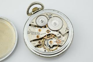 1907 Waltham 16s 17j Open Face Case Base Metal Pocket Watch 6