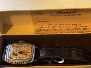 Disney Mickey Mouse Vintage Watch Made In U.  S.  A