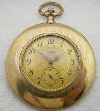 Antique 0s Waltham Grade 110 7j Gold Filled Pocket Watch