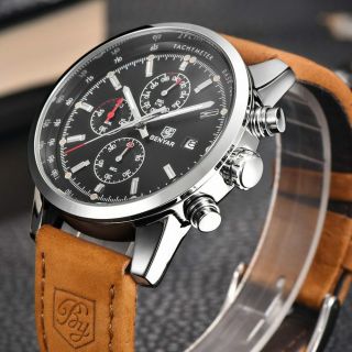 Benyar Mode Chronograph Sport Herren Uhren Top Brand Luxus Quarzuhr Reloj