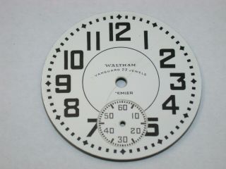 Waltham 16 Size “23 Jewel Vanguard” Enamel Dial.  153t