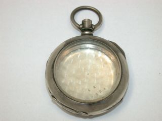 American 18 Size 4 Ounce Coin Silver Pocket Watch Case.  157t