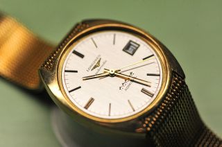 Vintage SOLID GOLD 10k LONGINES AUTOMATIC ADMIRAL 5 STARS 3