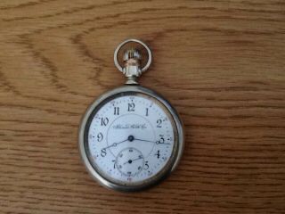 Illinois Watch Co.  Pocket Watch 1902/1903 16 Size Silver Color Not Running