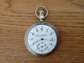 Illinois Watch Co.  Pocket Watch 1902/1903 16 Size Silver Color Not Running 2