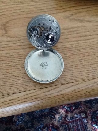 Illinois Watch Co.  Pocket Watch 1902/1903 16 Size Silver Color Not Running 7