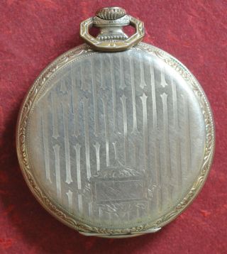 Vintage 1922 Elgin size 12 pocket watch 17 jewel,  Running Gold plated 2