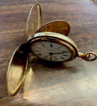 Vintage Imperial Pocket Watch Movement - Buren - 7j 12s Running Elgin Case