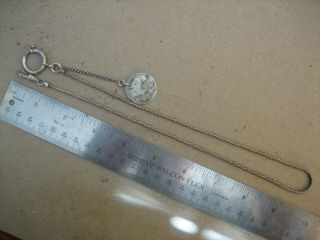 Vintage Unique S/Silver ALBERT - Pocket Watch Chain 20in.  Long 5
