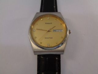 Tissot Seastar Mens Watch Day & Date Automatic Stone/embossed Indices