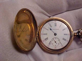 O Size,  7 Jewels,  Waltham Hunting Case Pocket Watch,  Parts Only