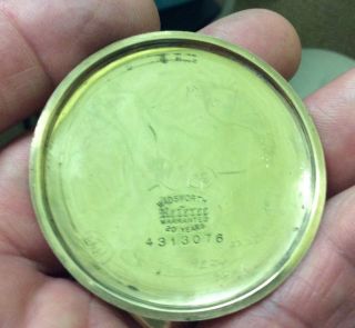 Vintage 1918 Elgin 16s 17j Grade 382 Pocket Watch - Parts/Repair 3
