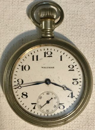 2 Waltham Parts Pocket Watches c 1924,  7j.  16s & 1898,  15j,  18s.  Not 2