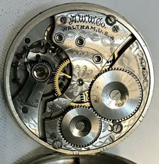 2 Waltham Parts Pocket Watches c 1924,  7j.  16s & 1898,  15j,  18s.  Not 4