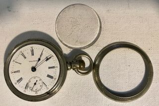 2 Waltham Parts Pocket Watches c 1924,  7j.  16s & 1898,  15j,  18s.  Not 7