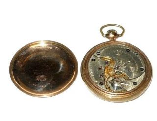 Antique 1898 Hampden 16s 17 Jewel Gold Filled Railroad Grade Pocket Watch 4