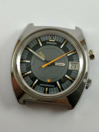 Omega Memomatic Vintage Automatic Alarm Watch 166.  072 Cal 980 Rare 1970 