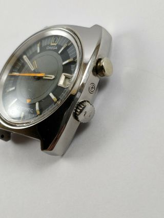 OMEGA Memomatic Vintage Automatic Alarm Watch 166.  072 Cal 980 Rare 1970 ' s 8