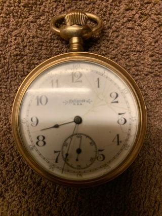 Vintage Reliance USA Pocketwatch.  Nonworking.  The Winner Guaranteed 20 Years 2