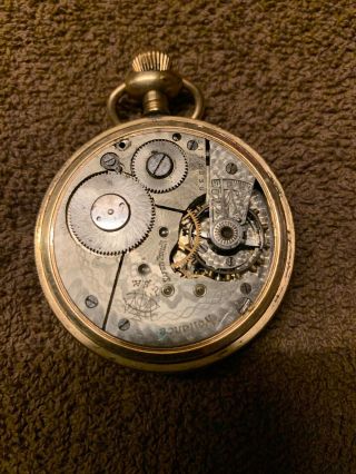 Vintage Reliance USA Pocketwatch.  Nonworking.  The Winner Guaranteed 20 Years 4