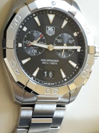 TAG HEUER AQUARACER ALARM WATCH SAVE £500 off current RRP inc boxes etc 9