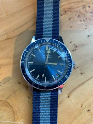 Zenith A3634 Automatic Vintage Dive Watch Cal 2552 4
