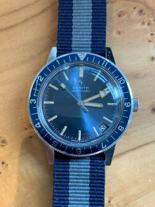 Zenith A3634 Automatic Vintage Dive Watch Cal 2552 6